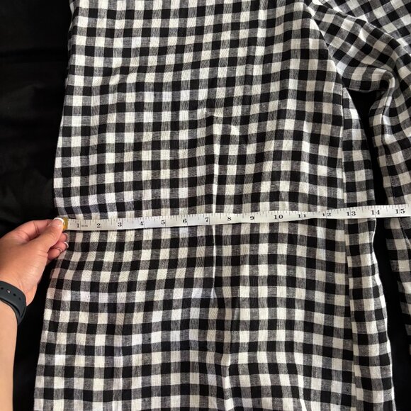 NWOT Linen Overalls - Size S, Gingham - Picture 11 of 11